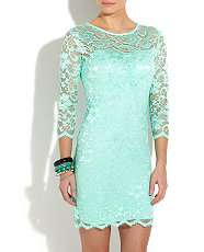 Mint Green (Green) John Zack Mint Green Lace Dress  227613137  New 