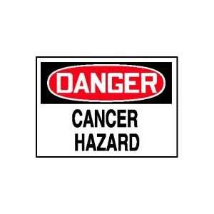  DANGER Labels CANCER HAZARD Adhesive Dura Vinyl   Each 5 