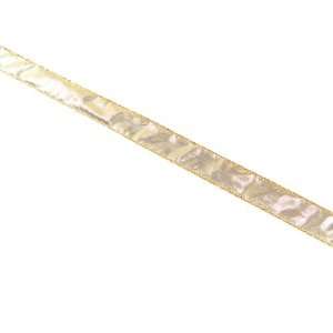   Hanukkah Gold Wired Nylon Ribbon 0.875 x 240 Yards Arts, Crafts