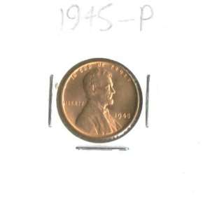  1945 P Lincoln Cent BU Brilliant Uncirculated Everything 