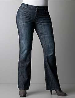 Plus size soho crosshatch bootcut jean by DKNY JEANS  Lane Bryant