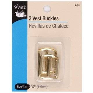  Vest Buckles Nickel by Dritz Arts, Crafts & Sewing