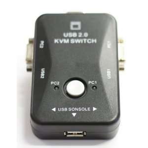  2 Port USB KVM Switch Kit with cables (Includes 2x KVM 