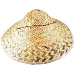  Straw Coolie Hat 15 1/2 inches 