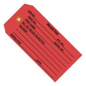   BOXG20031   4 3/4 x 2 3/8   Rejected Inspection Tags
