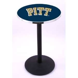  Pitt University Panthers Pub Table With Chrome Edge 