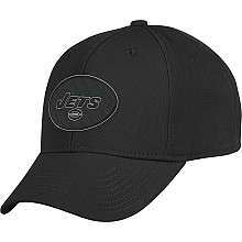 Reebok New York Jets Black Structured Flex Hat   