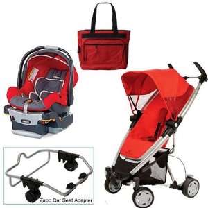   Zapp Xtra Travel System with Chicco Fuego Car Seat Diaper Bag Baby