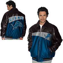 Detroit Lions Jackets   Lions Leather Jacket, Varsity, Sideline 