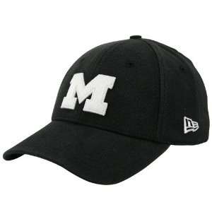  New Era Michigan Wolverines Black Stretch Fit Hat Sports 