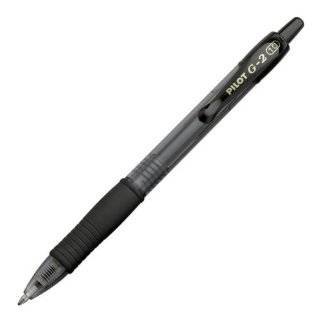 Pilot G2 Retractable Gel Ink Roller Ball Pen, Bold Point, Clear Barrel 