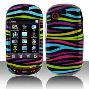 Colorful Zebra Hard Case Cover Samsung Gravity T T669  