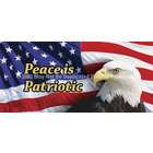 ClearVue Graphics Window Graphic   30x65 US Eagle Flag 2 Peace is 