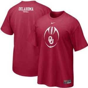  Oklahoma Sooners Football Nike Team Issue Youth T Shirt 