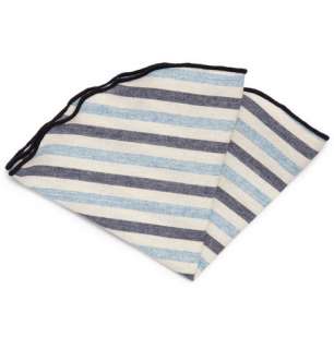   Pocket squares  Patterned pocket squares  Striped Cotton Pocket