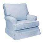 oak finish glider rocker chair with ottoman blue cushion oak finish