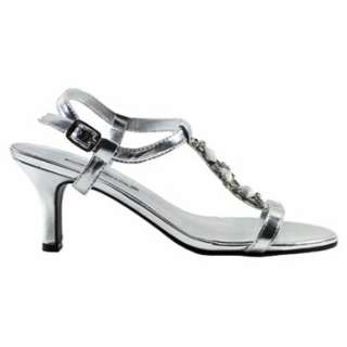Womens Annie Bright Silver Shoes 