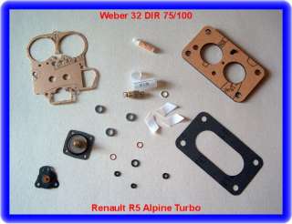 Renault R5 Alpine Turbo,Weber 32 DIR Vergaser Rep.Kit  