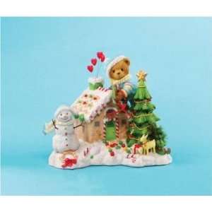  Cherished Teddies Collection Gingerbread House Musical 
