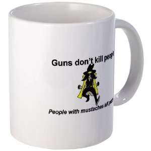  Gun Stache Cupsthermosreviewcomplete Mug by  