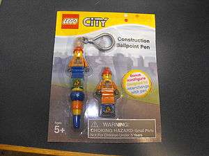 Lego City Construction Ballpoint Construction Worker Pen Brand New 