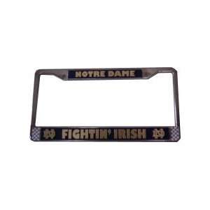    Notre Dame Irish Chrome Auto Frame *SALE*
