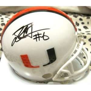  Signed Jacoby Ford Mini Helmet   W coa   Autographed NFL 