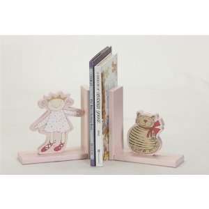  Petite Princess Pink Handpainted Bookends