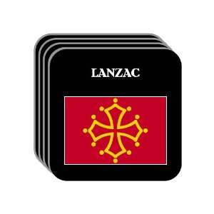  Midi Pyrenees   LANZAC Set of 4 Mini Mousepad Coasters 