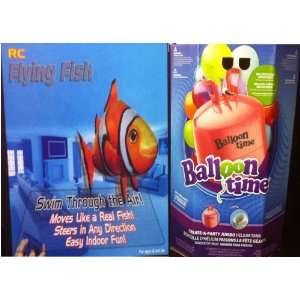  Air Swimmers Remote Control Flying Clownfish & Balloon 