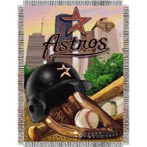 Houston Astros Major League Baseball Woven Tapestry Throws  