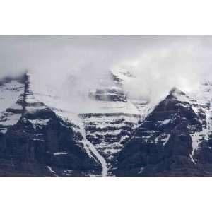  Mount Robson with Snow and Peak in Clouds, Canada   Peel 