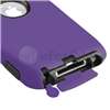 FOR IPOD TOUCH 4 4G 4TH GEN DELUXE PURPLE 3PIECE HARD CASE COVER SKIN 