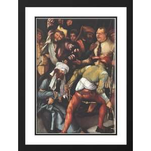 Grunewald, Matthias 19x24 Framed and Double Matted The mocking of 