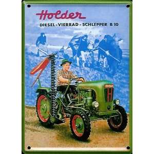  Holder Tractor metal postcard / mini sign