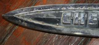 Vintage 59 Chevrolet Chevy Apache 38 Front End Left Emblem As Found 