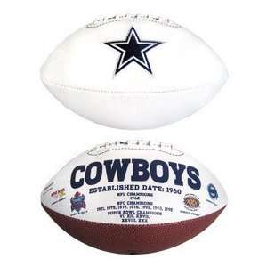  Dallas Cowboys Embroidered Signature Series Football 