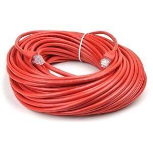  100 Category 6 (Cat6) Ethernet Patch Cable (Red 