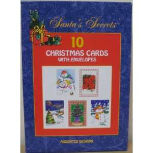  Santas Secrets Christmas Cards with Envelopes 10ct.