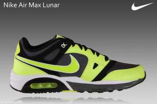 Nike Air Max Lunar Gr.44 Schuhe Sneaker Textil schwarz/grün 443915 