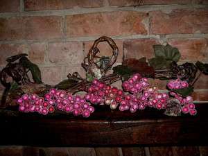 GORGEOUS CHRISTMAS FROSTED GRAPE VINE GARLAND NEW  