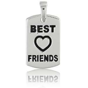   Black Best Friends w/Heart Charm Z 9040 Itâ?TMs Charming Jewelry