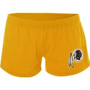 Washington Redskins Womens Gold Logo Shorts  Sports 