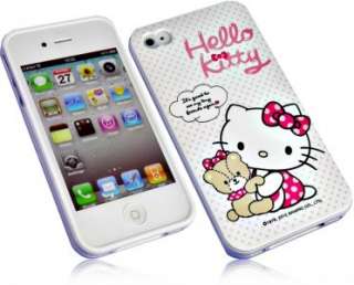 Hello Kitty für Iphone 4 4S Silikon Case Handy Tasche Schutzhülle 