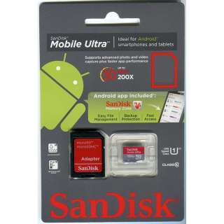 16 GB SanDisk Ultra microSDHC UHS I Retail 0619659078638  