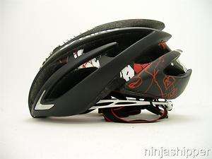 2012 Giro Aeon Matte Black with Red Explosion Bicycle Helmet   Medium 