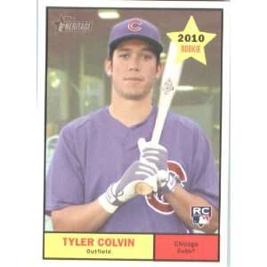  2010 Topps Heritage #214 Tyler Colvin RC   Chicago Cubs 