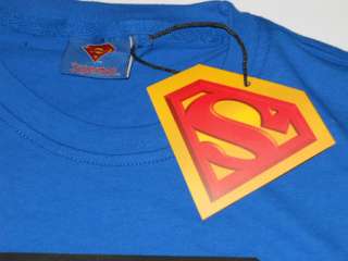 Superman T Shirt Fitted Comic Hero Slim Fit  
