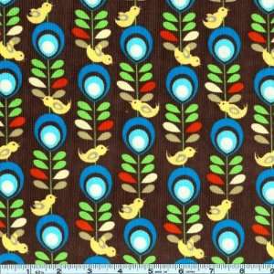  44 Wide 21 Wale Corduroy Songbird Earth Fabric By The 