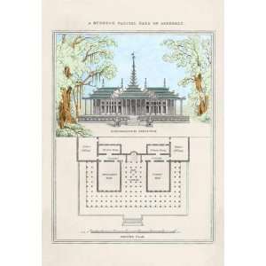 Exclusive By Buyenlarge A Burmese Palatial Hall of Assembly 28x42 